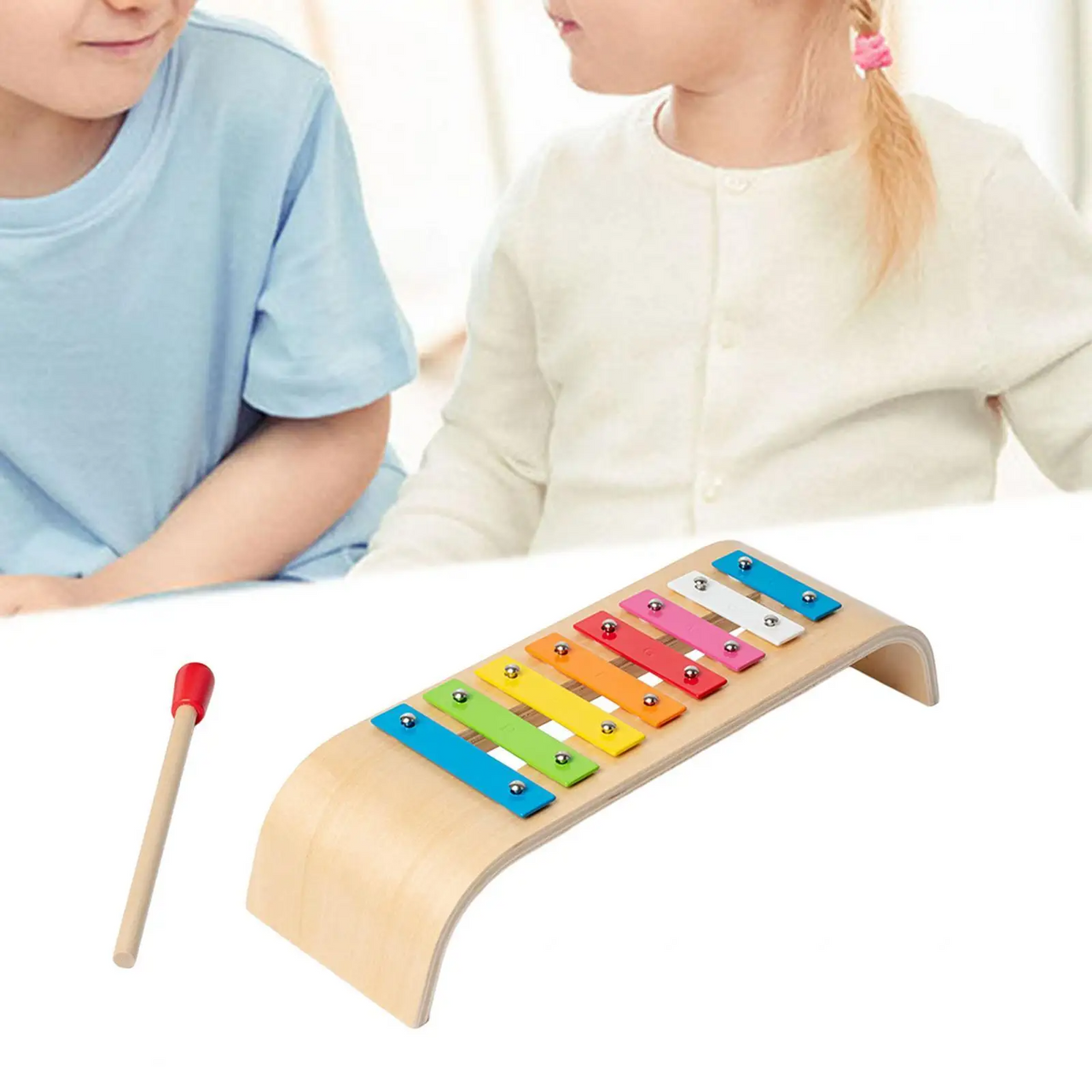 EcoToys Klankkleur | Créez de la joie avec le son - Xylophone en bois coloré