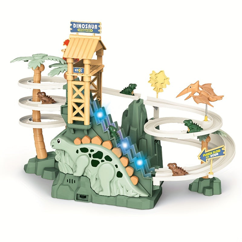 DinoLoop | Aventure de course passionnante - Piste de course double boucle dinosaure pour enfants