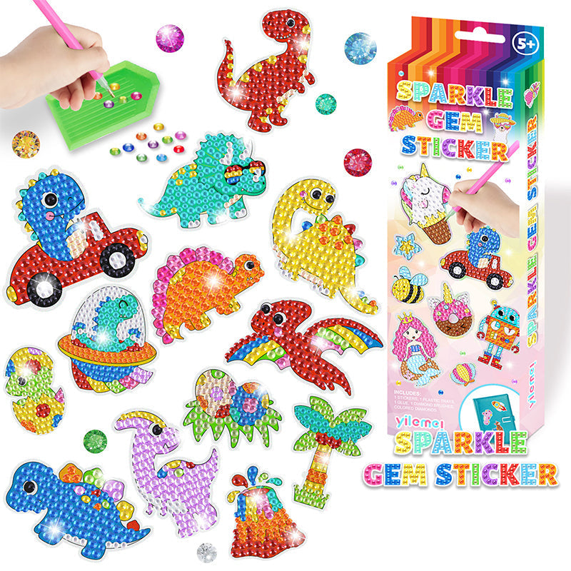 ShinyGem-Aufkleber | Magisches Bastelvergnügen - 5D Diamond Painting für Kinder