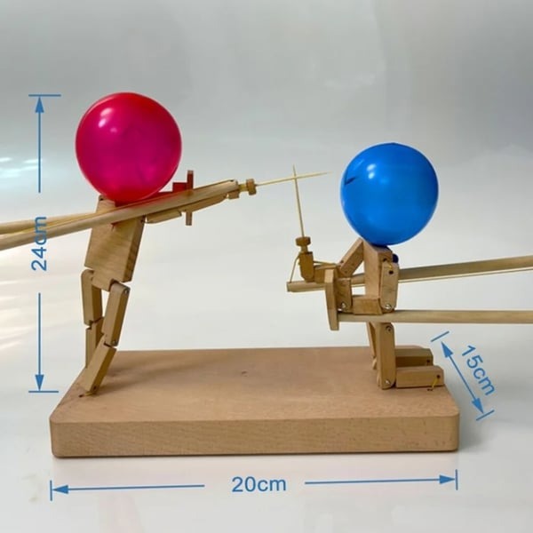 Bamboo Playmates | Laugh together, play together - Wooden fighting robots