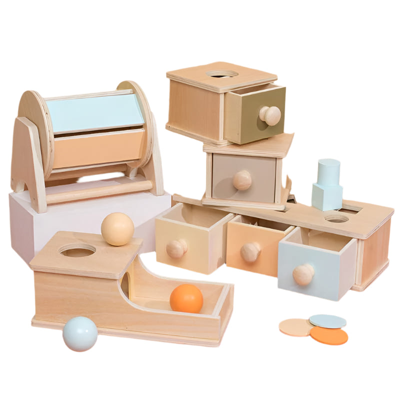 SpeelWijs Box | Scopri colori e forme - Giocattolo sensoriale Montessori
