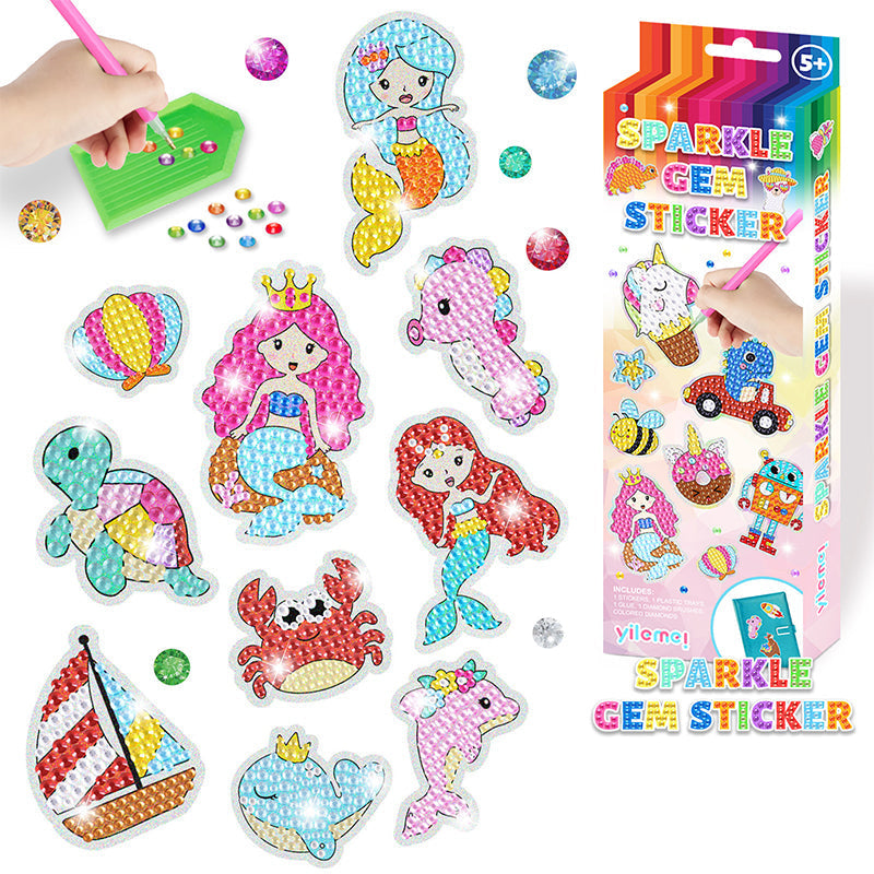 ShinyGem-Aufkleber | Magisches Bastelvergnügen - 5D Diamond Painting für Kinder