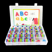 Thumbnail for AlphaMag | Diversão educativa - Conjunto de letras magnéticas dupla face com acessórios