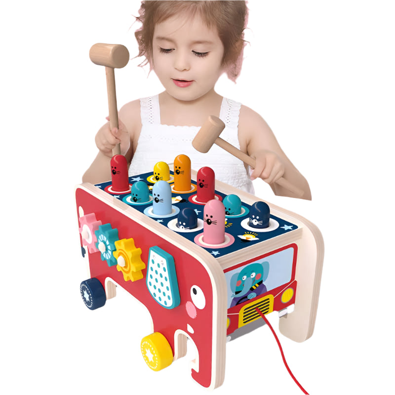 ElefunPlay | Entdecken, schlagen und lernen - Holzhammer- und Xylophonspiel für Kinder