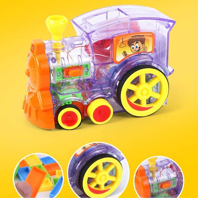 DominoExpress | Endloser Spielspaß - Automatischer Dominosteinzug mit bunten Blöcken