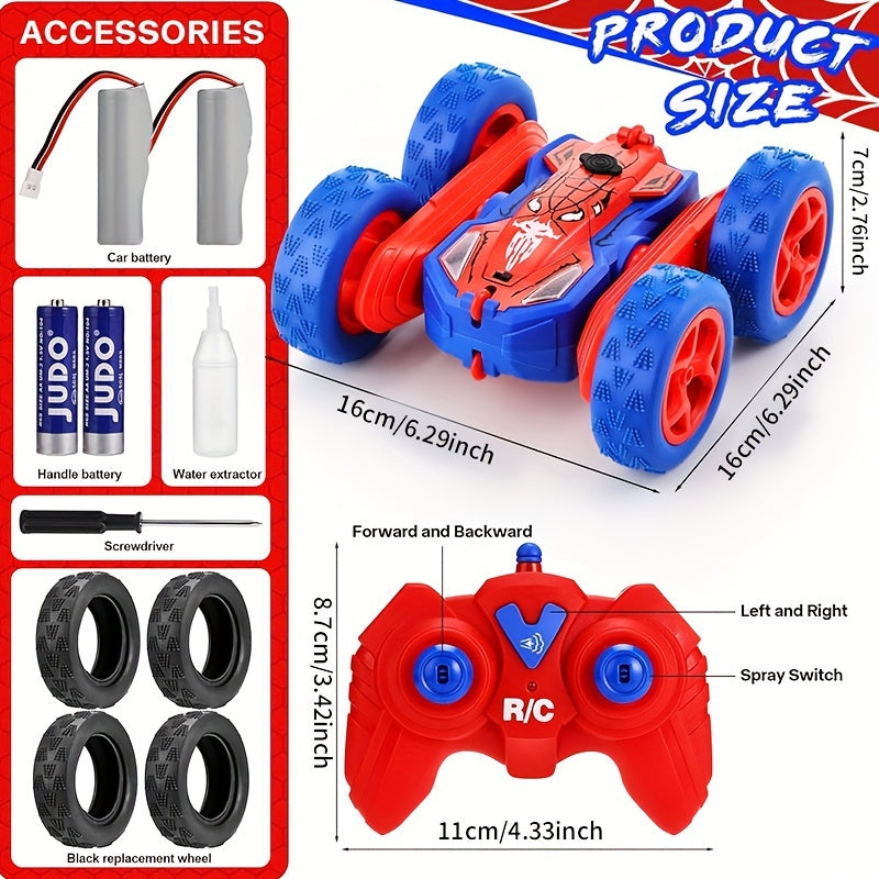 SpinMaster Stuntauto | Spektakl i akcja - 360° akrobacje ze światłem i sprayem