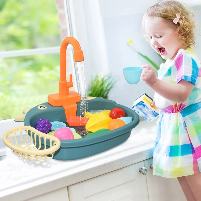 KiddieSink | Interactive Children's Play Sink - Play & Learn Kitchen Set