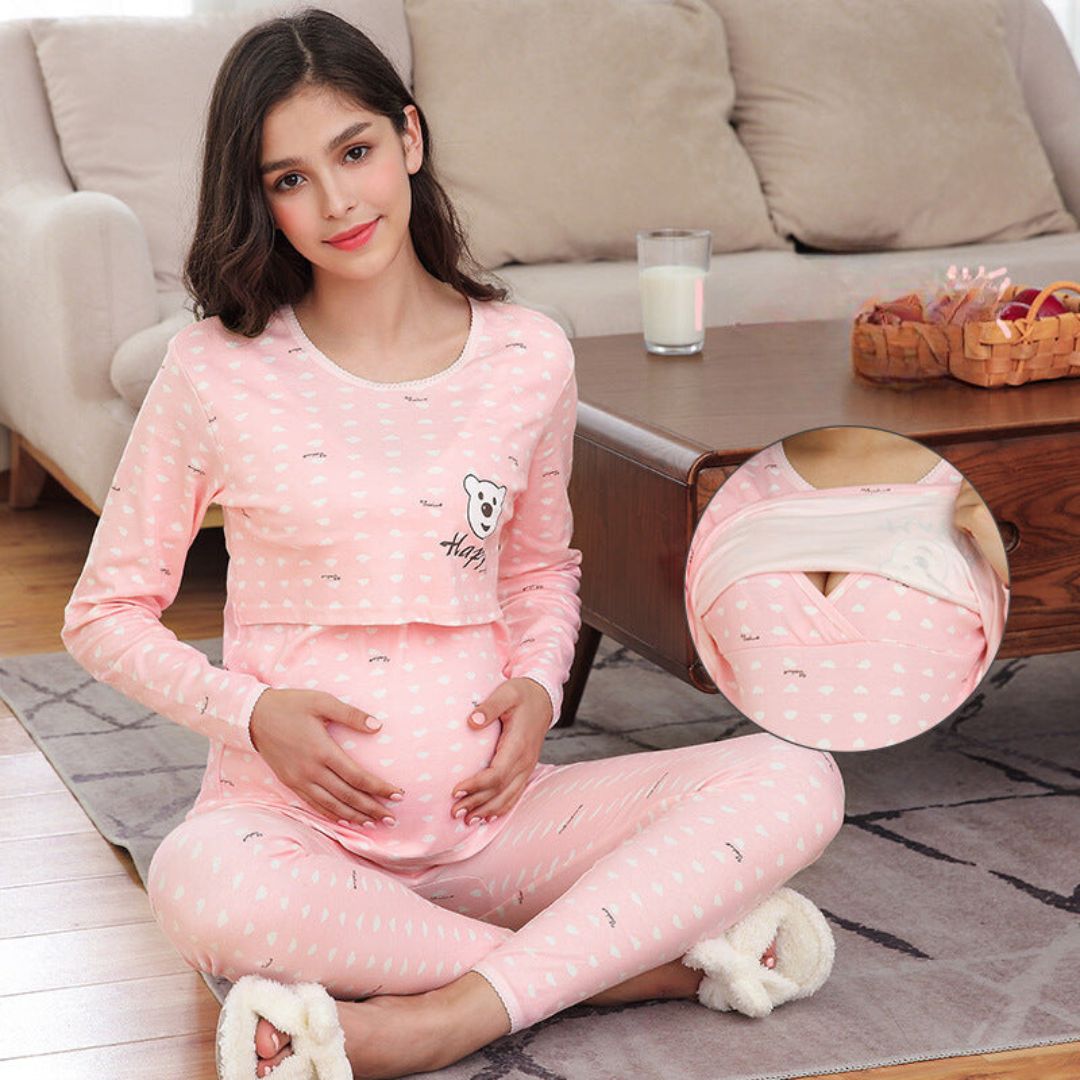 Mama's Comfort | Feel Beautiful and Caring - Soft Maternity Dress for Home
