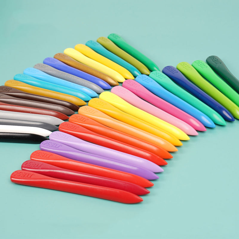 EcoColor | Kleurrijk & veilig tekenen - 36 uitwisbare krijtstiften voor kinderen