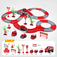 Thumbnail for Flexibler Rennstrecke - Flexibles Schienenset Rennbahn-Spielzeugset