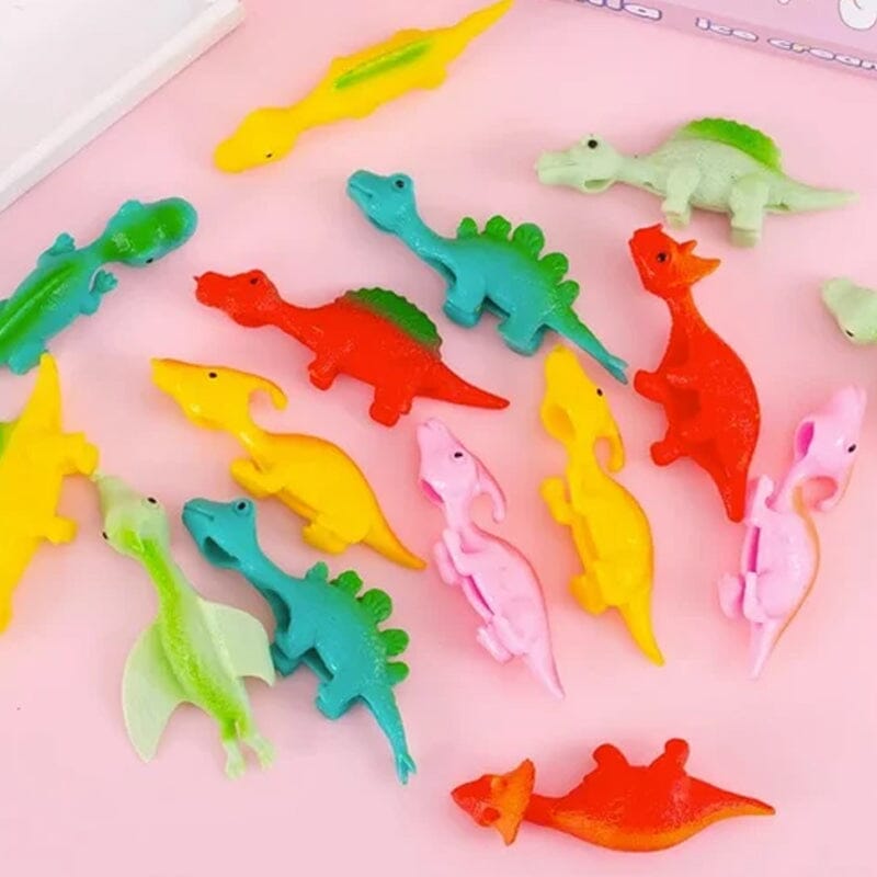 RexRocket | Jeu de dinosaure dans les airs - Jouet lance-pierre à doigt pour enfants