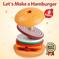 Thumbnail for BurgerStack | Spielerisches Lernen Stapeln - Montessori Holz-Hamburgerset