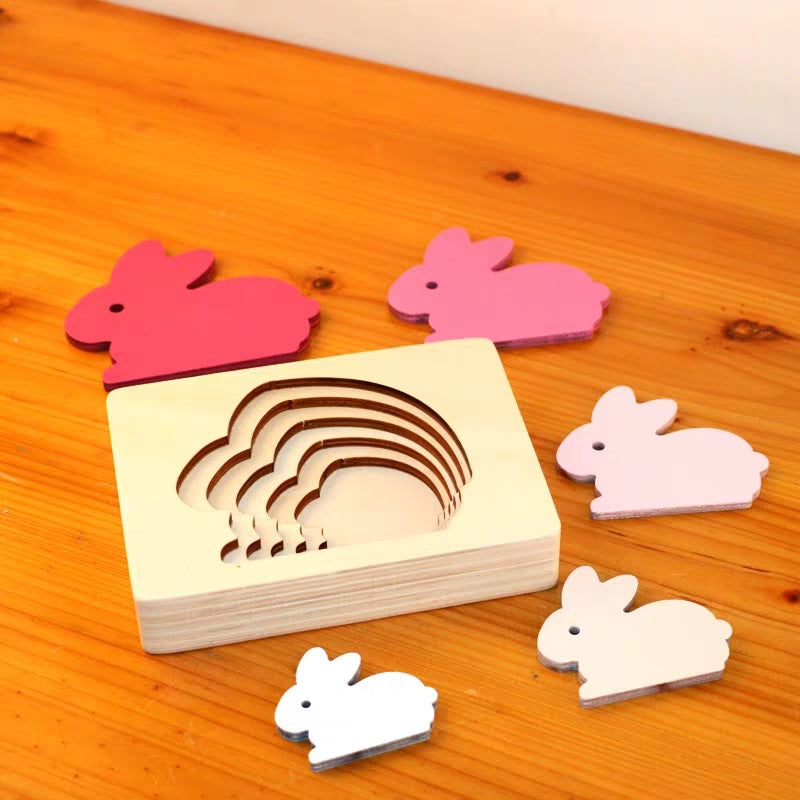 EcoToys Animato™ | Fördern Sie spielerisches Lernen - Tiere 3D Holzpuzzle