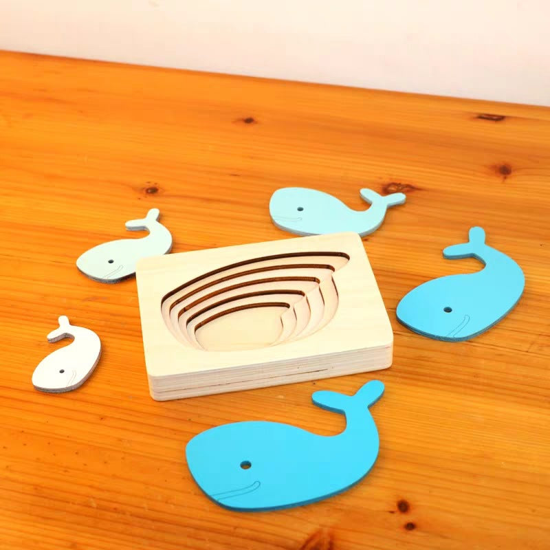 EcoToys Animato™ | Fördern Sie spielerisches Lernen - Tiere 3D Holzpuzzle
