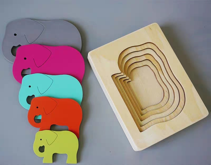 EcoToys Animato™ | Fördern Sie spielerisches Lernen - Tiere 3D Holzpuzzle