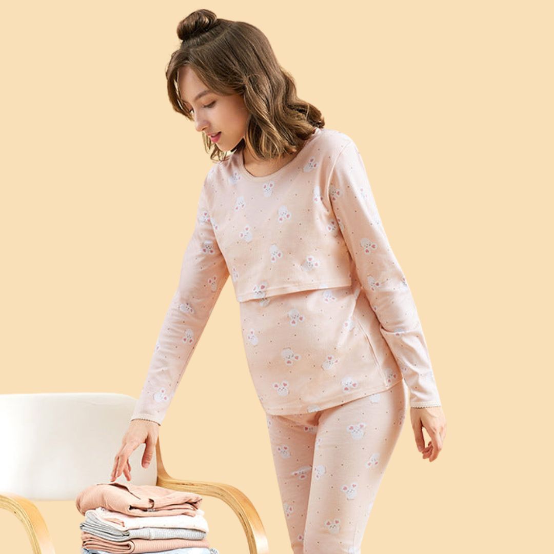 Mama's Comfort | Feel Beautiful and Caring - Soft Maternity Dress for Home