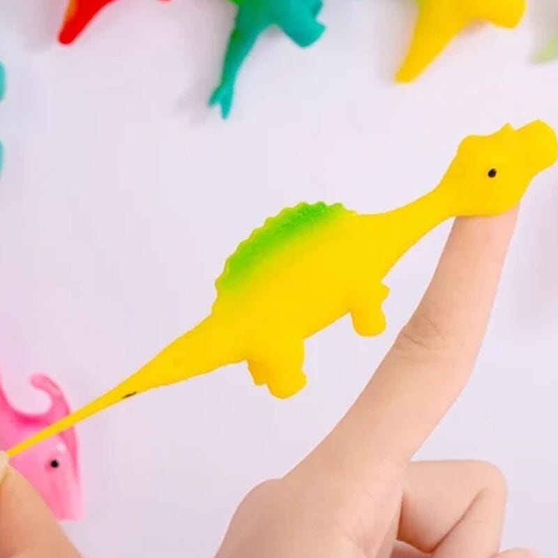RexRocket | Jeu de dinosaure dans les airs - Jouet lance-pierre à doigt pour enfants