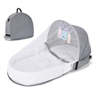 Thumbnail for DreamNest | Safety and comfort for your little one - Foldable baby bed with mosquito net