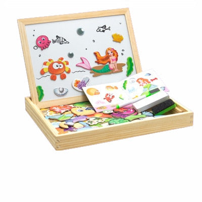 Magnetix MagnaKunst | Kreatives Lernen - Magnetische Holzspieltafel