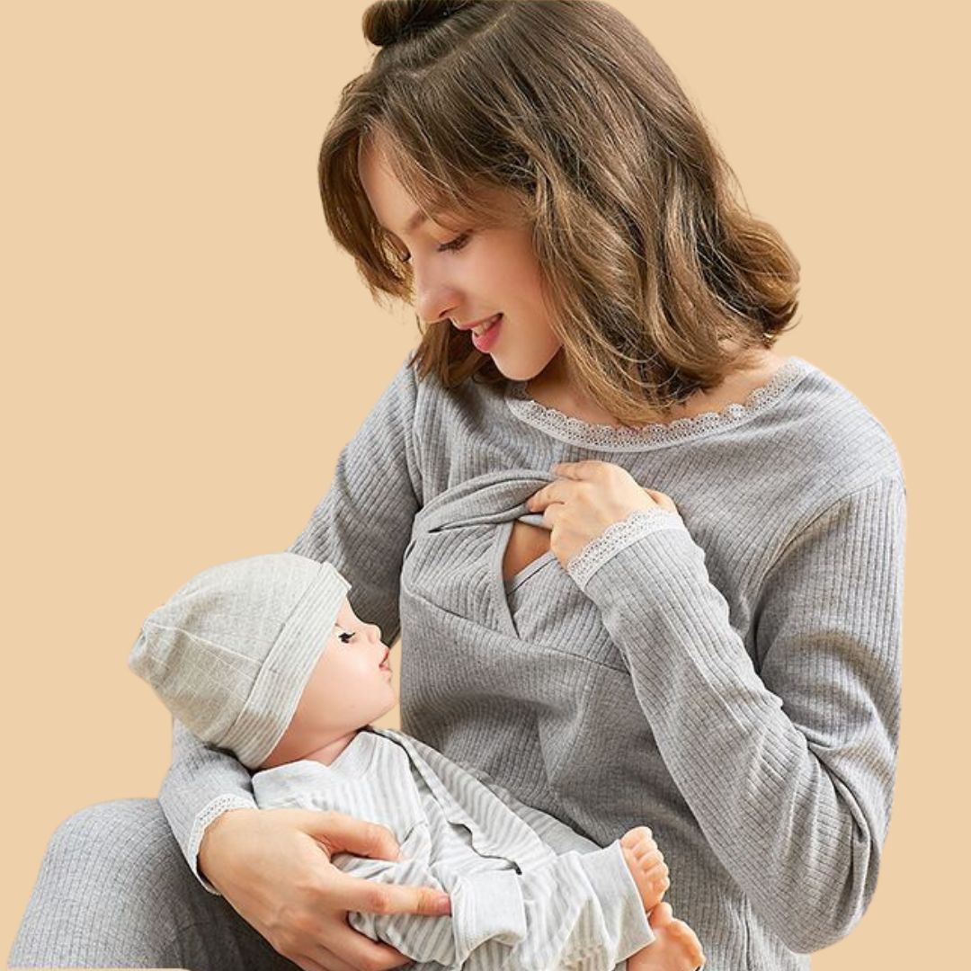 Mama's Comfort | Feel Beautiful and Caring - Soft Maternity Dress for Home