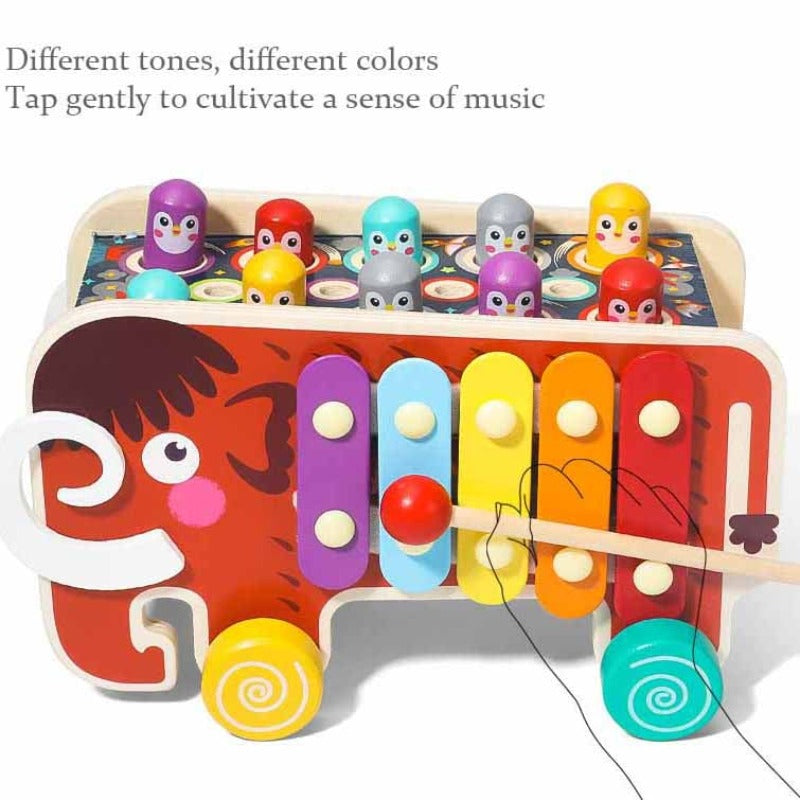ElefunPlay | Entdecken, schlagen und lernen - Holzhammer- und Xylophonspiel für Kinder
