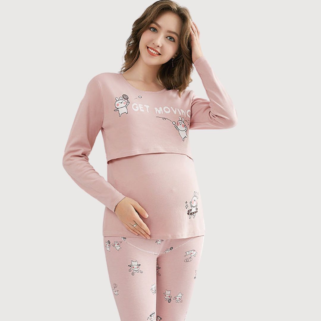 Mama's Comfort | Feel Beautiful and Caring - Soft Maternity Dress for Home