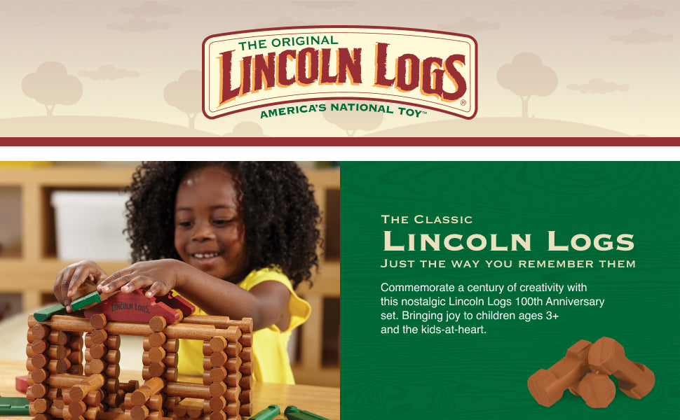 Lincoln Logs | Bau & erschaffe - Klassisches Holzbau-Set