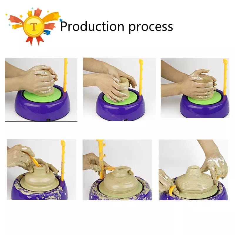 Kreatives Töpfer-Set | Lesen und Machen Sie Ihre eigenen Töpfe - DIY Tonwerkstatt für Kinder
