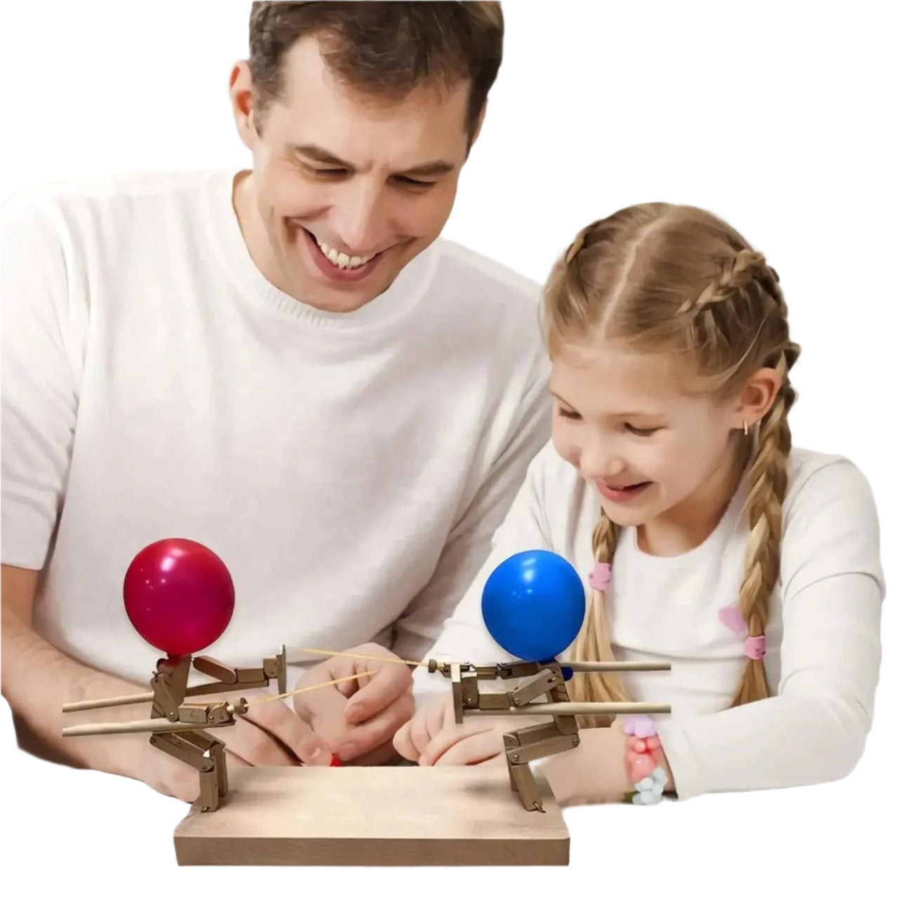 Bamboo Playmates | Laugh together, play together - Wooden fighting robots