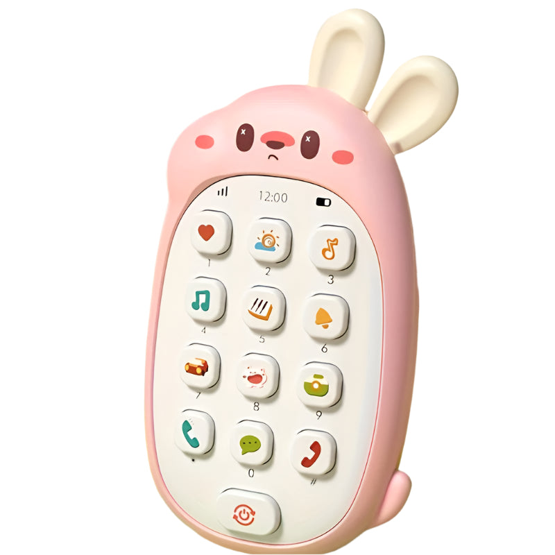 BabaPhone | Eerste ontdekkingstelefoon - Interactieve babytelefoon met muziek en bijtring