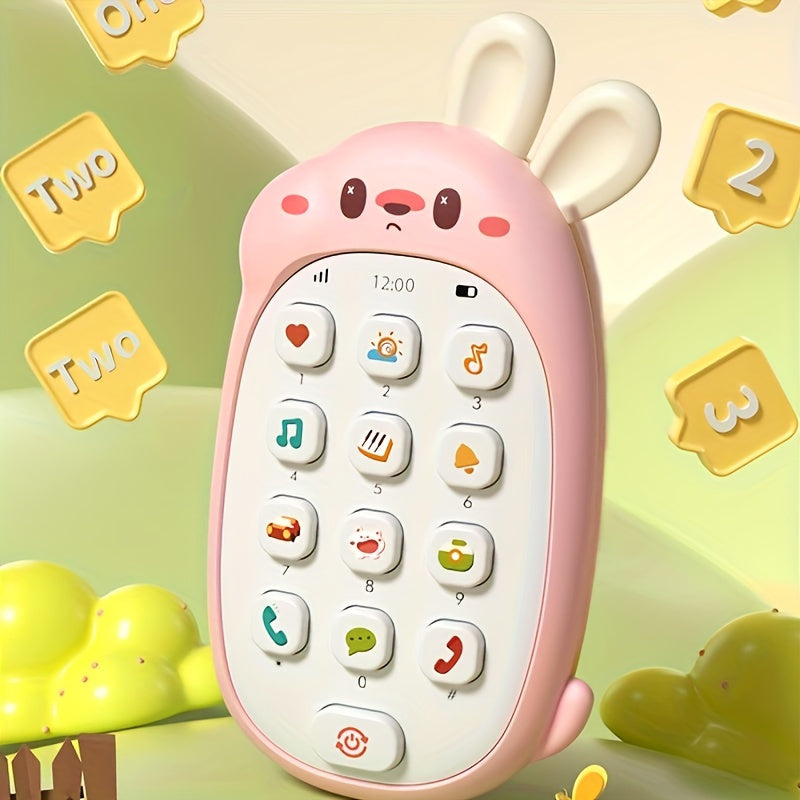 BabaPhone | Eerste ontdekkingstelefoon - Interactieve babytelefoon met muziek en bijtring