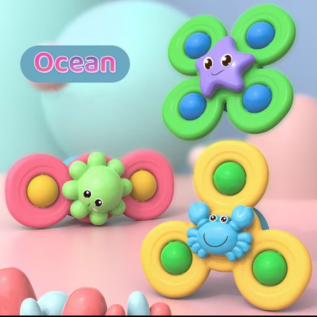TwirlyTots | Diversión de juego infinita para los pequeños curiosos - Juguete spinner con ventosa