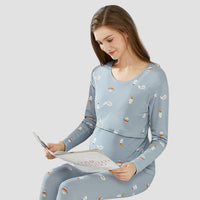 Thumbnail for Mama's Comfort | Feel Beautiful and Caring - Soft Maternity Dress for Home