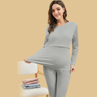 Thumbnail for Mama's Comfort | Feel Beautiful and Caring - Soft Maternity Dress for Home