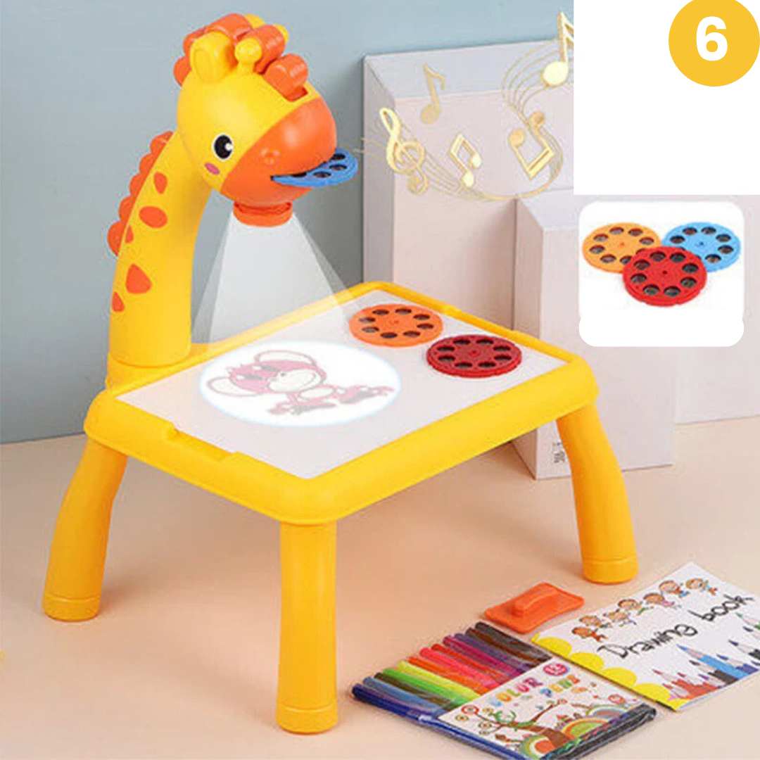ArtGlow-Projektor | Inspiriere Kreativität & Lernen - LED Zeichenstift & Schreibtafel für Kinder