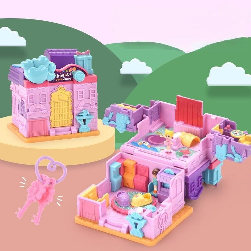 MiniWonder | Diversión mágica - Mini casa de muñecas sorpresa con café, habitación y estudio para niñas