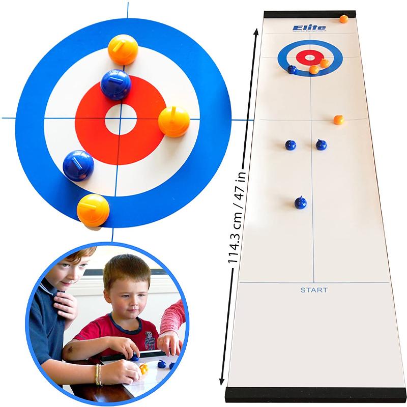 CurlMaster | Plaisir passionnant pour toute la famille - Mini-set de curling pour des heures de divertissement à la maison