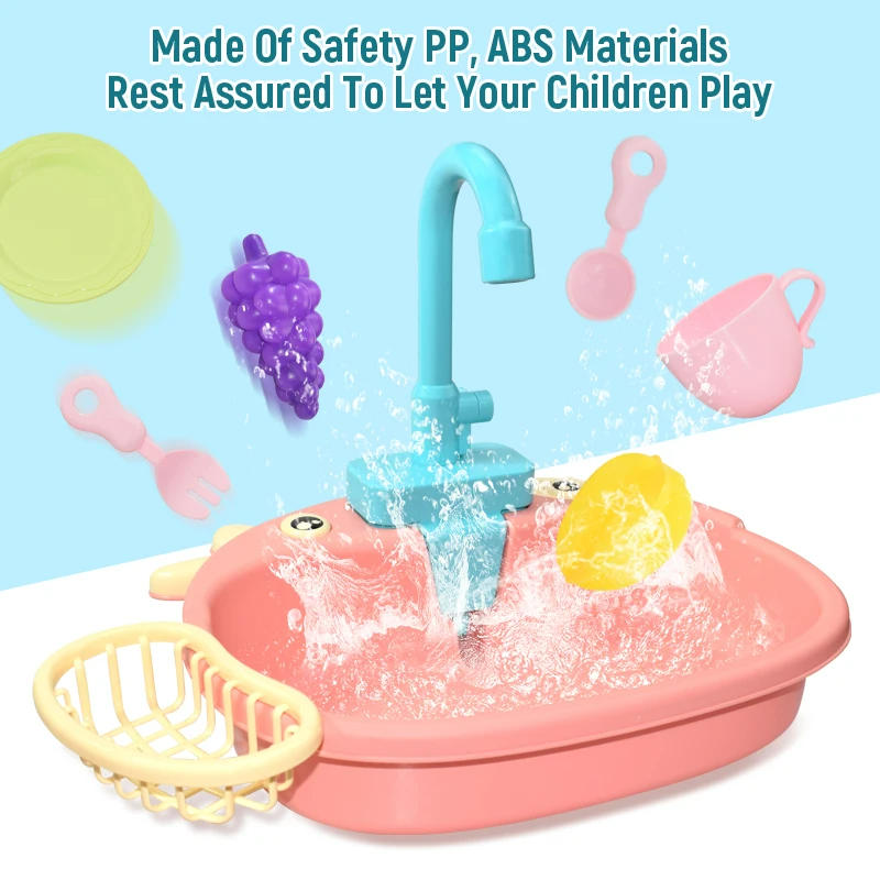 KiddieSink | Interactive Children's Play Sink - Play & Learn Kitchen Set