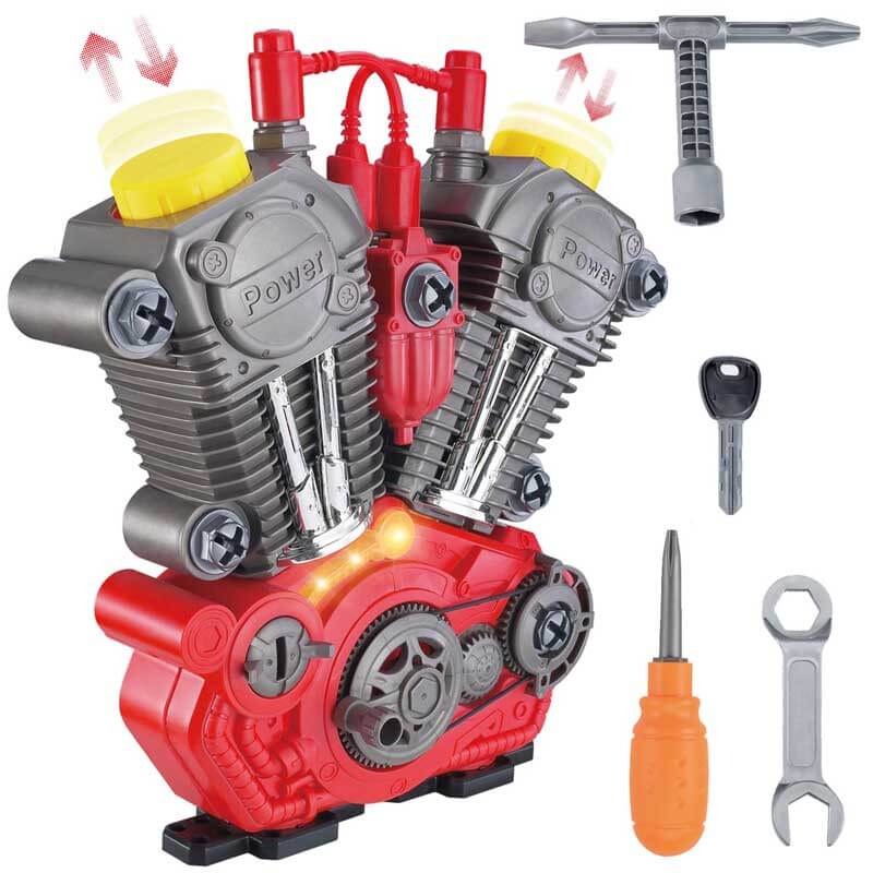 EngineMaster-Kit | Bauen und Entdecken - Interaktive DIY-Maschine mit Licht und Sound