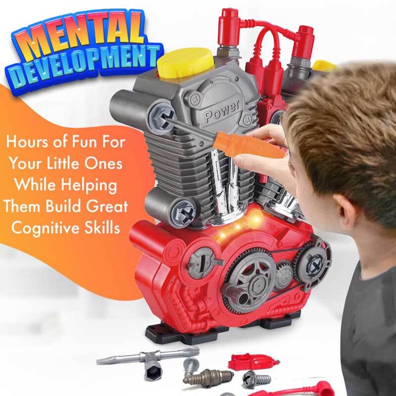 EngineMaster-Kit | Bauen und Entdecken - Interaktive DIY-Maschine mit Licht und Sound