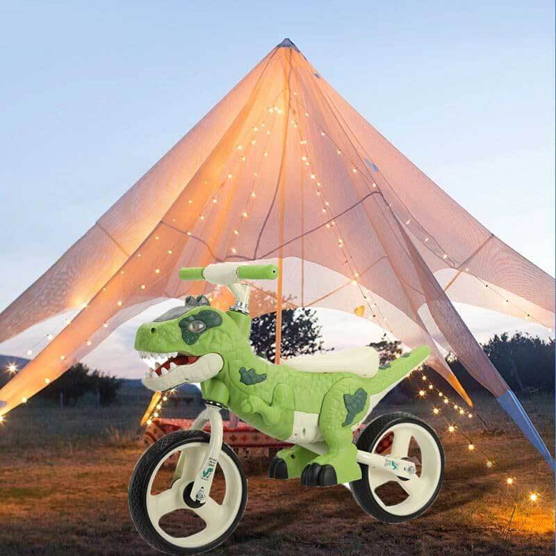 Dino Laufrad für Kleinkinder – Robustes T-Rex Fahrrad mit verstellbarem Lenker