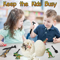 Thumbnail for DinoDig | Emoción emocionante de descubrimiento - Grandes huevos excavables con figuras de dinosaurios para niños