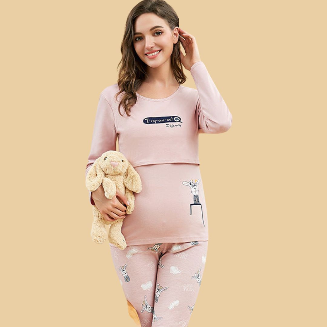 Mama's Comfort | Feel Beautiful and Caring - Soft Maternity Dress for Home