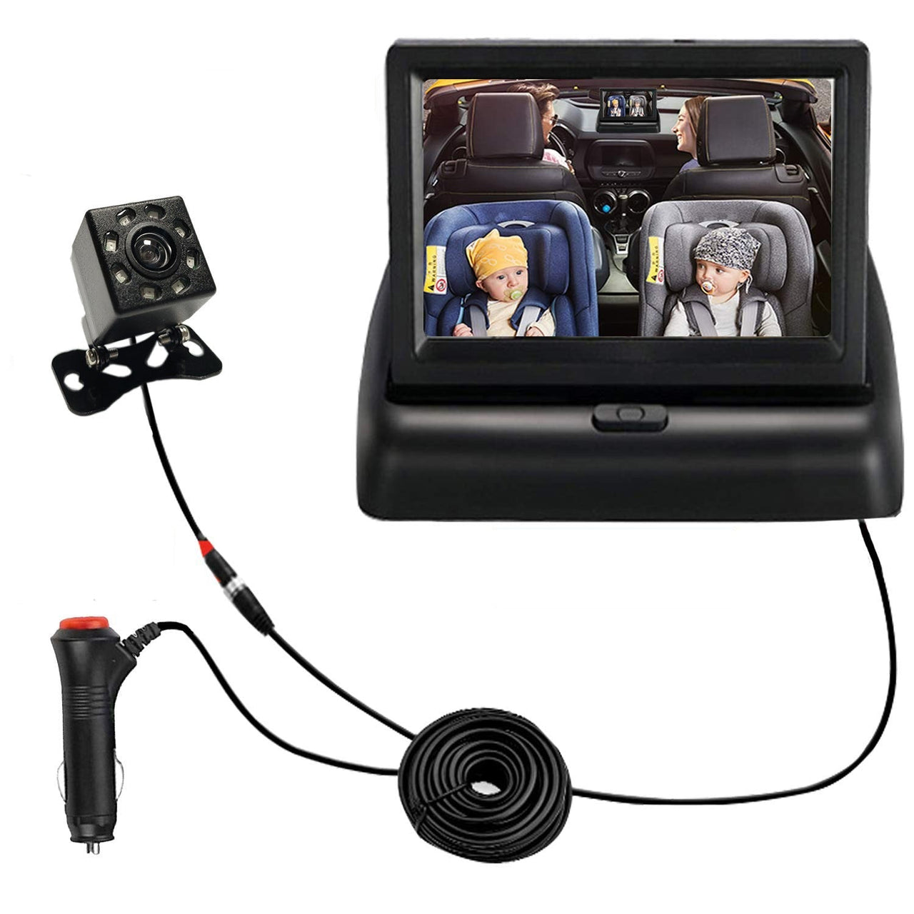 BabyCam 1080P | Sempre in contatto in viaggio - Chiaro monitor posteriore per il tuo piccolo