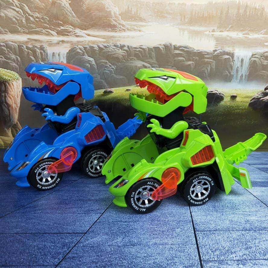 Dinosaurier-Auto | Bildungsreich und Spaßig – LED-Fernbedienung