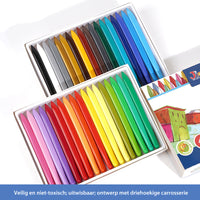 Thumbnail for EcoColor | Kleurrijk & veilig tekenen - 36 uitwisbare krijtstiften voor kinderen