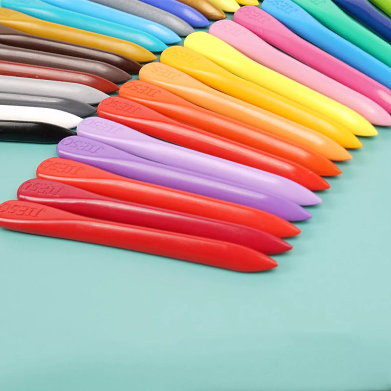 EcoColor | Kleurrijk & veilig tekenen - 36 uitwisbare krijtstiften voor kinderen