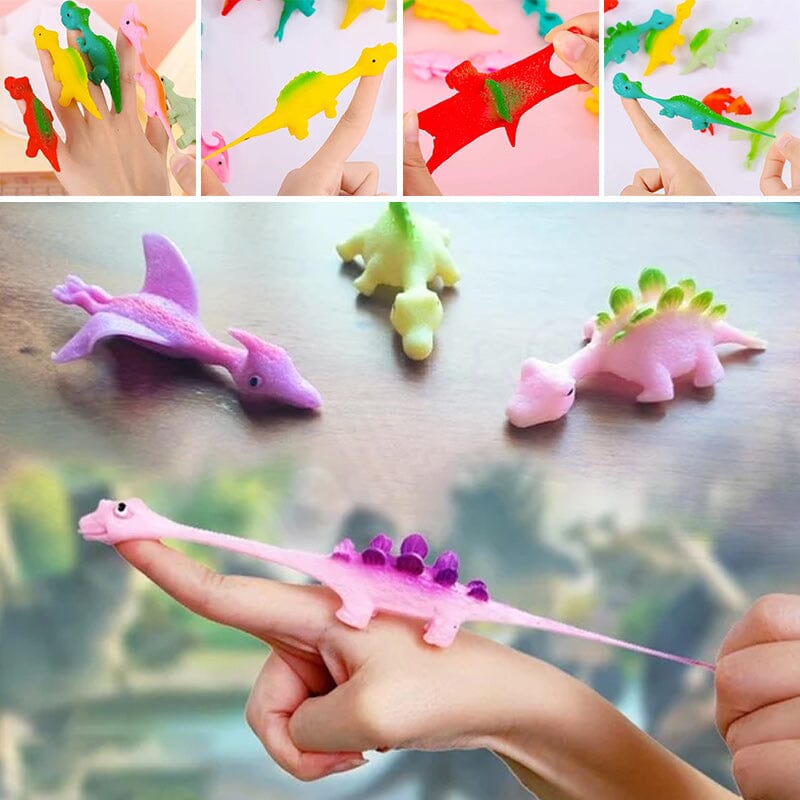 RexRocket | Jeu de dinosaure dans les airs - Jouet lance-pierre à doigt pour enfants