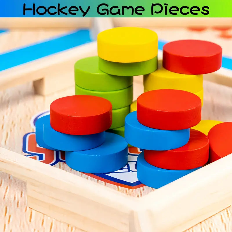 EcoToys EduPlay | Educatief en Vermakelijk - Houten 2-in-1 Bordspel voor Familiaal Plezier