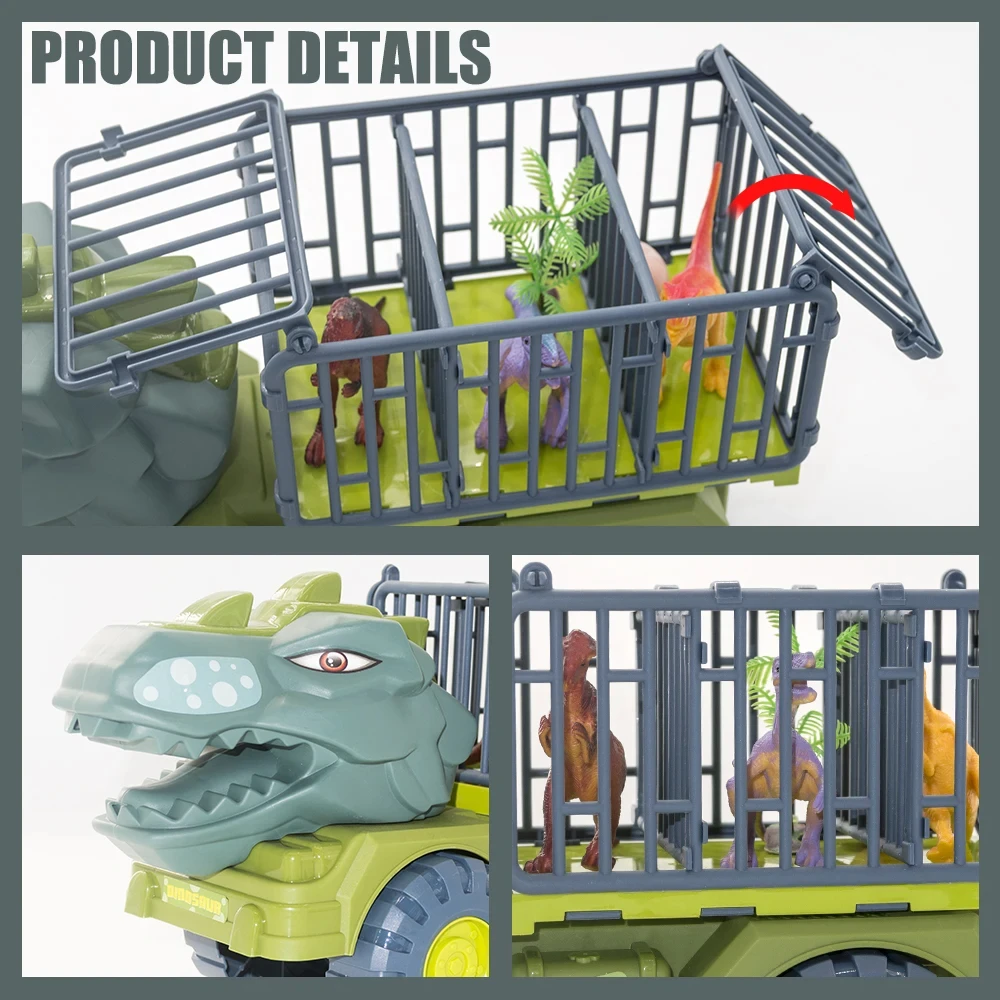 Aventure Camion Jurassique | Laisse Ton Enfant Rêver – Jouet Dinosaure Réaliste Aventure de dinosaure réaliste dans un camion robuste
